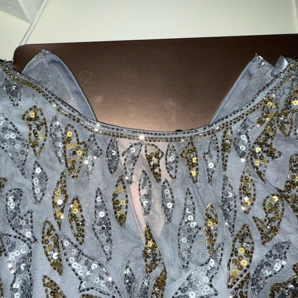 New | MAC DUGGAL 5124 |  Beaded Long Sleeve Evening Gown 6 - Picture 8 of 8